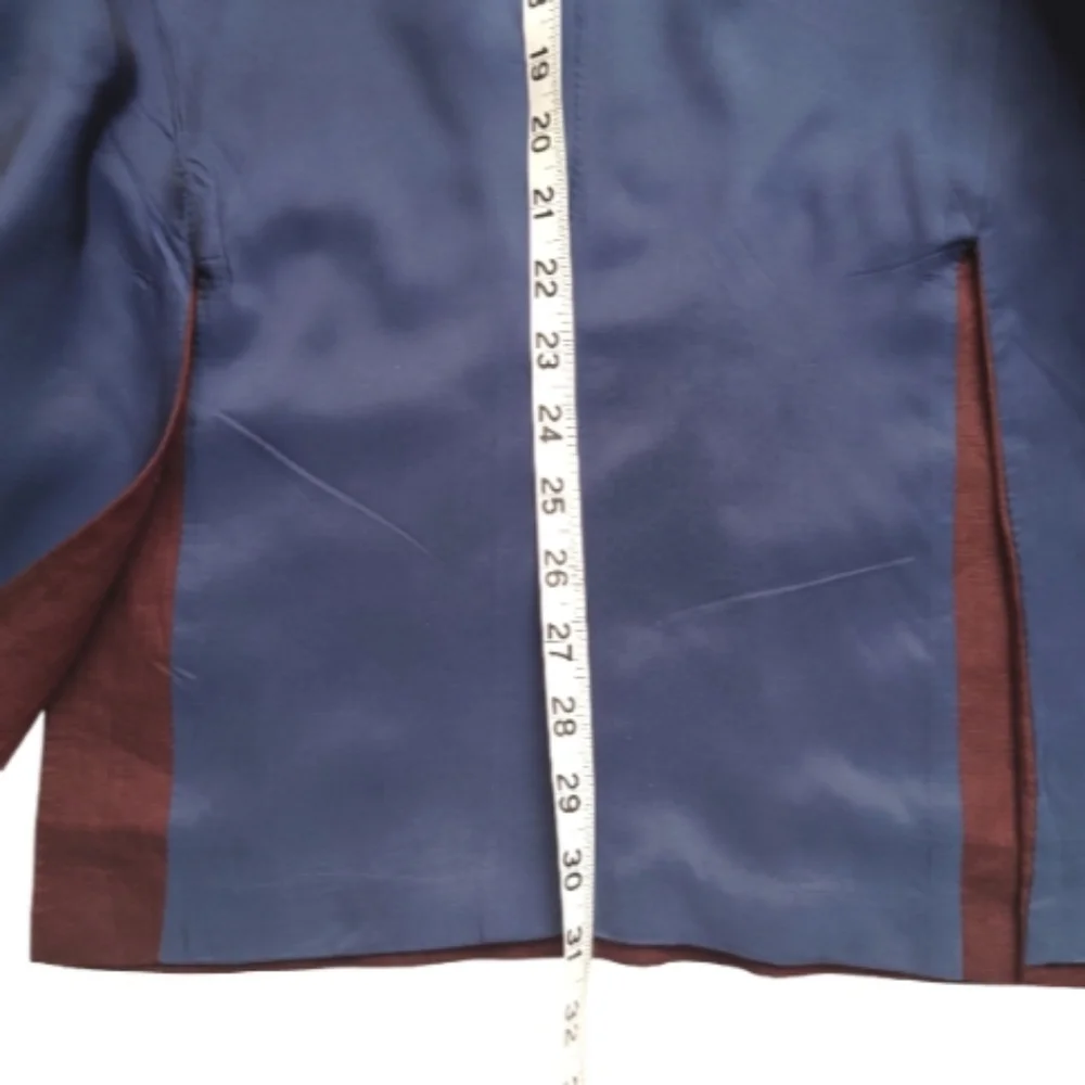 BOSS HUGO BOSS Linen Jacket Blazer Burgundy Wine size IT 48